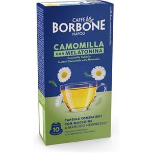 Caffè Borbone Camomilla con Melatonina Solubile - 60 capsule (6 confezioni da 10) - Compatibili con le Macchine ad uso domestico Nespresso*