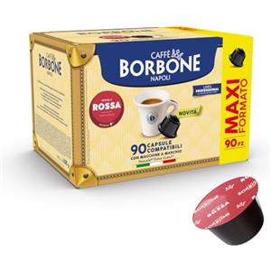 Caffè Borbone Miscela Rossa - 90 capsule - Compatibili con le Macchine a marchio Nescafè®* Dolce Gusto®*