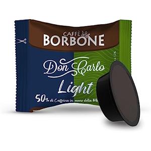 Caffè Borbone Don Carlo Miscela Light, 50% di caffeina in meno della Miscela Blu - 100 Capsule - Compatibili con Macchine Lavazza* A Modo Mio*