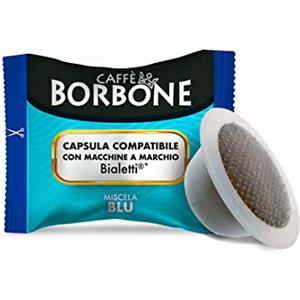 Caffè Borbone Miscela Blu - 50 Capsule - Compatibili con Macchine a marchio Bialetti*