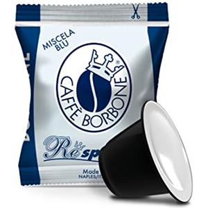 Caffè Borbone Respresso, Miscela Blu - 100 Capsule - Compatibili con le Macchine ad uso domestico Nespresso *