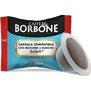 Caffè Borbone Miscela Rossa - 100 Capsule - Compatibili con Macchine a marchio Bialetti*