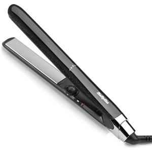 BaByliss Midnight Shine Piastra per Capelli, Piastre in Titanio-Ceramica, Piastre Lunghe, 13 Temperature (170-235°C), Riscaldamento Rapido, Anti?Crespo Effetto Lucido, ST590E
