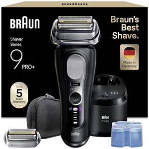Braun Serie 9 Pro+ Rasoio Elettrico Barba, Custodia Smartcare 9660ccps Nero