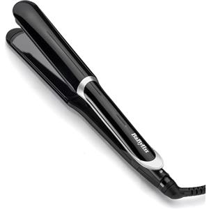 BaByliss Piastra Capelli con piastre larghe 35mm, ideale per capelli lunghi/spessi, riscaldamento rapido, 5 temperature fino a 235°C, ST397E