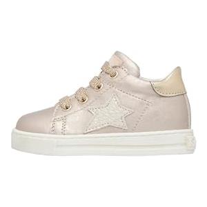 Falcotto Sasha Met Pebbled/Glitter Cipria-Platinum Scarpe da Bambini, Taglia 23