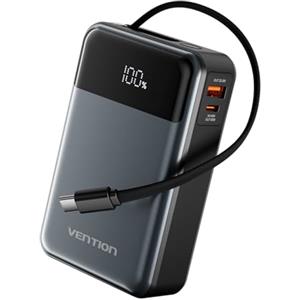 VENTION Power Bank, 20000mAh 65W Caricatore Portatile, USB C Input & Output, Powerbank Caricatore Laptop, para MacBook, Steam Deck, Rog Ally, Dell, HP, iPhone 16/15/14, Galaxy S24/S25, iPad etc