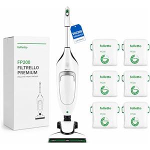 ELETTROFIX Scopa Folletto VK220S NUOVO e ORIGINALE + 6 SACCHETTI ORIGINALI COMPRESI con HD65S e Cavo 7 metri ORIGINALE - GARANTITO e AFFIDABILE - 900 W - Scopa Elettrica per Pulizia Casa