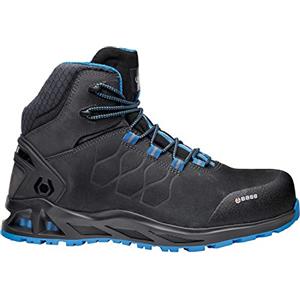 Base Protection K-Road Top Scarponcino Antinfortunistico, da Donna e Uomo, Nero/Blu, Taglie 36 EU