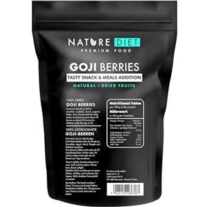 Nature Diet - Bacche di Goji 1000 g | Bacche Secche | Snack salutare
