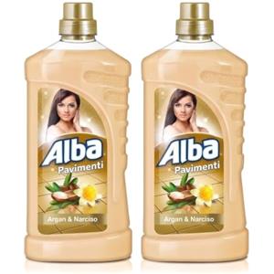Generico Detersivo Liquido Pavimenti Argan e Narciso, Confezione da 2x1000ml | Lavapavimenti Profumato, Concentrato, Per Interni, Maxi Formato