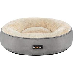 Feandrea Cuccia per Cani, a Forma di Ciambella, 50 cm, Grigio Chiaro PGW050G01