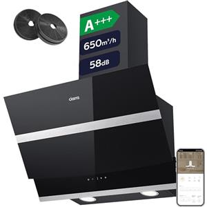 CIARRA CBCB6736N Classe A+++ Cappa Aspirante 60 cm WIFI Control Nero