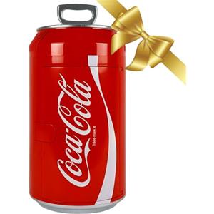 Koolatron Coca Cola - Mini Frigorifero da Camera da Letto, 5,4 l, 8 lattine, Frigorifero Portatile per Bevande, Cibo cosmetico, Bellezza, Ufficio, dormitorio Auto, Viaggio RV's Camping, Rosso