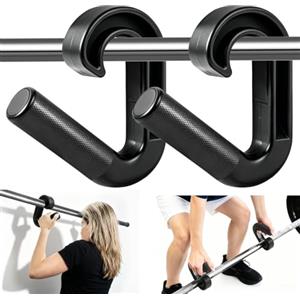 fuxunamz Maniglie Palestra, Doppie Maniglie per Trazioni alla Sbarra a D 90 Gradi Trazioni alla Sbarra, Ganci Palestra in Nylon Composito, Palestra Accessori per Allenamento Schiena, Spalle e Braccia