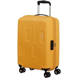 American Tourister Ellipso - Valigia a Mano 55x40x20 cm, Trolley Cabina Rigido, Compatibile Ryanair/EasyJet, Leggero, 2.10 KG - 32L - Giallo (Banana Cream)