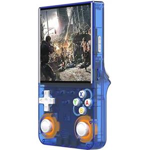Generic R36 Console di gioco portatile ultra retrò con sistema Linux open source, schermo IPS da 4,0 pollici, scheda TF 64G/128G contiene oltre 15.000+/30000 giochi, abilitato WIFI, console emulatore