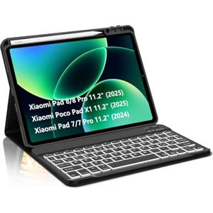 Occtingkind Per Xiaomi Pad 8/8 Pro 11.2" Cover Tastiera con RGB Italiana