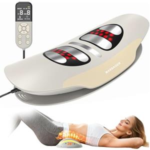 Daipaoer 4 in 1 Apparecchio per Massaggio Lombare, EMS, Trazione con Airbag