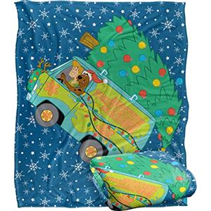LOGOVISION Scooby Doo! Oh Christmas Tree Van Coperta super morbida al tatto setoso - 152 x 127 cm