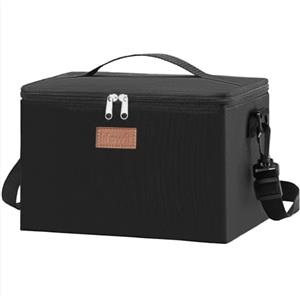 Lifewit Borsa Termica Porta Pranzo per Porta Pranzo, Borse Frigo Pranzo Ufficio, Lunch Bag per Cucina, Lavoro, Mare, Spiaggia, Barbecue, Viaggio, Picnic, Nero, 9L