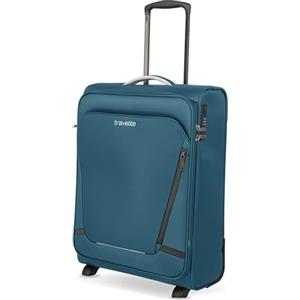 travelite valigia a mano con 2 rotelle per Condor + Ryanair, serratura a combinazione integrata, trolley da cabina compatto con funzione di aggancio, 55x40x20 cm, 41 l, 2,2 kg