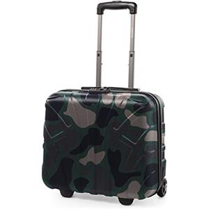 SUITLINE - Valigia pilota, Bagaglio a mano, Trolley da business, Rigido, TSA, ABS, 2 ruote, Camouflage
