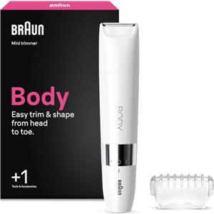 Braun Face Spa Rasoio Elettrico Unisex, Epilatore Elettrico, BS1000 Bianco