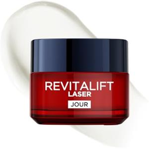 L'Oreal Paris L'Oréal Paris - Cura profonda viso anti-invecchiamento - Crema da giorno anti-età Tripla azione - Acido Ialuronico, Pro-Retinolo e Vitamina C - Tutti i tipi di pelle - Revitalift Laser X3 - 50 ml