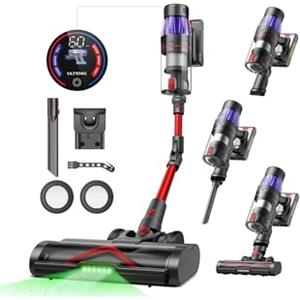 Ultenic Aspirapolvere Senza Fili Anti-Groviglio 550W/50kPa, Scopa Elettrica Senza Fili Potente con Tubo Pieghevole per Pulizia Sotto i Mobili Senza Sforzo 60Min Autonomia per Tappeti Pavimenti Animali