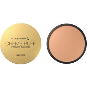 Max Factor Creme Puff Cipria Compatta, Finish Opaco e Texture Leggera, Adatta a Tutti i Tipi di Pelle, 055 Candle Glow, 14 g