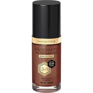 Max Factor Fondotinta Facefinity All Day Flawless - Correttore, Fondotinta liquido e primer viso 3-in-1, Formula vegan, Copertura modulabile, Tenuta fino a 30 ore, SPF20 - C110 Espresso, 30 ml