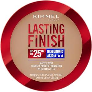 Rimmel London, Lasting Finish, 010 Latte, Fondotinta Compatto, Finish Soft-Focus, Finish opaco, Coprenza totale, SPF20, Formula vegana, 7 g