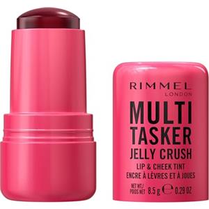 Rimmel London Rimmel Multi-Tasker Jelly Crush Blush e Lip Stain, Profumazione alla fragola, Formula leggera e idratante, 8.5 g, 150 Red Pepper