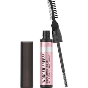 Rimmel London Rimmel Wonder'Freeze Brow Lamination Gel, 001 Clear, Cera Sopracciglia, Sopracciglia Scolpite, Non-Appiccica, Veloce e Pulito, Leggero, Formula Vegana, 6g