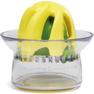 Chef'n Juicester Jr. Spremiagrumi 2 in 1 con Misuratore per Spremute Fresche di Agrumi, Smoothies, Ricette ai Fornelli o al Forno, 9 x 8 cm