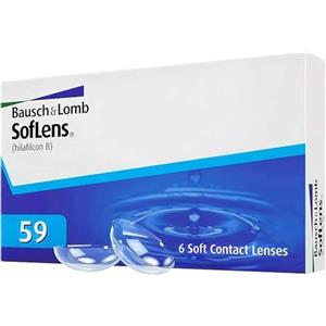 Soflens 59 Lenti a Contatto Correttive Mensili, 6 Lenti, BC 8.6 mm, DIA 14.2 mm, -8.5 Diopt