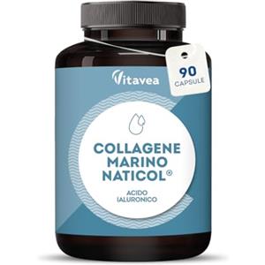 Vitavea Collagene Marino 800 mg, Acido Ialuronico, Vitamina C, 90 Capsule, Vitavea
