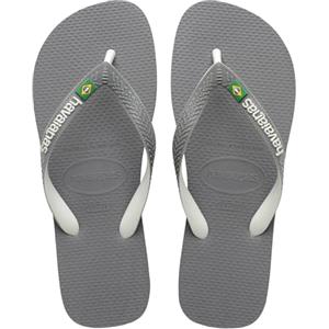 Havaianas Brasil Mix Unisex - Adulto FlipFlop Steel Grey/White/White 39 EU