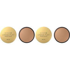 Max Factor Creme Puff Cipria Compatta, Finish Opaco E Texture Leggera, Adatta A Tutti I Tipi Di Pelle, 042 Deep Beige, 14 g, Confezione da 2
