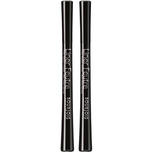 Bourjois Eyeliner Penna Liner Feutre, Eyeliner Liquido Punta in Feltro Ultra Precisa, 11 Noir (Confezione da 2)