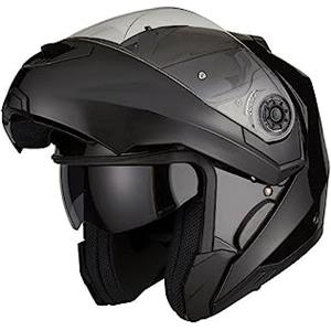 EOLE casco modulare SUBTLE Nero lucido - omologazione ECE R 22.06 - Taglia XS (53-54 cm) - Calotta in ABS