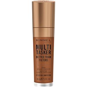 Rimmel London Rimmel Multi-Tasker Better Than Filters, 071 Deep Rich, Primer Viso, Glow Booster e Illuminante, Formula Vegana, Leggero, Benefici Anti-Età, Pigmenti Foto-Riflettenti, Maxi applicatore soffice, 30 ml