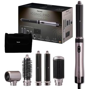 Beurer HT 110 Airstyler 5 in 1, Styler multifunzionale per capelli per boccoli, lisciatura e volume, styling delicato per tutti i tipi di capelli, ceramica-tormalina, tecnologia agli ioni, 5 accessori