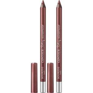 Bourjois Paris Contour Clubbing Matita Occhi Waterproof, Texture Scorrevole e Morbida, Formula con Oli di Jojoba, No. 74 Berry Brown, 1.2g (Confezione da 2)