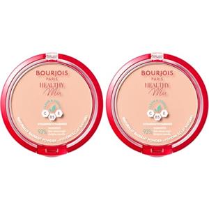 Bourjois Healthy Mix Clean Cipria Compatta - Formula Clean & Vegana - Con Vitamina C, E e B5-03 Rose Beige, 11g (Confezione da 2)