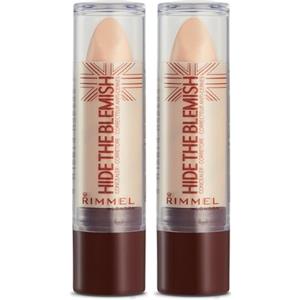 Rimmel London Correttore Hide The Blemish - Stick Copri Occhiaie, Rossori e Imperfezioni - Soft Honey - 4.5 g (Confezione da 2)