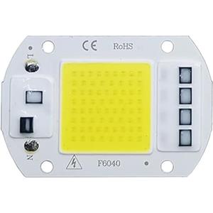 LIGHBIB 2 Pezzi COB LED Chip Lampada AC 110 V 220 V LED Lampadina IP65 Smart Ad Alta Potenza IC Fai Da Te Luce Di Inondazione Lampadina Riflettore Lampada Chip Esterno,Bianco Caldo,20 W 220 V