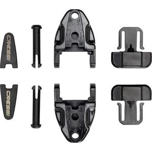 Cressi Mask Buckels Professional Serie Group C Black/Black (2pcs) - Fibbie Originali per Maschere Sub e Snorkeling, Nero/Nero, Taglia Unica, Unisex