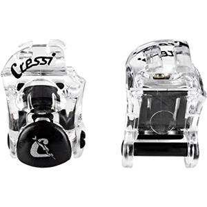 Cressi Buckles for Mask, Fibbie di Ricambio per Maschera Moon Kid Unisex Adulto, Trasparente, Unica